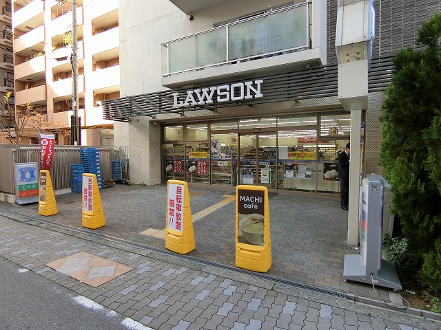 コンビ二：ﾛｰｿﾝ 安堂寺町二丁目店　200m