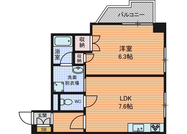 間取り：。